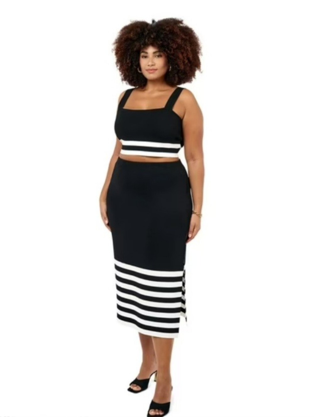 🆕️ Edited by Remi Bader Knit Midi Skirt Set 4X